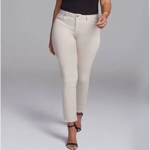NYDJ Curves 360 Slim Straight Ankle Jeans - Feather